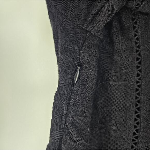 Free People Black Lace Mountain Laurel Dress 6 - Picture 9 of 11